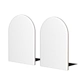 Couleur unie blanche parfaitement dimensionnée pour s'adapter à n'importe quelle étagère : nos serre-livres mesurent 10,7 cm de large x 17 cm de long x 1 cm d'épaisseur. Base en métal : 4,8 cm de large x 10,2 cm de long