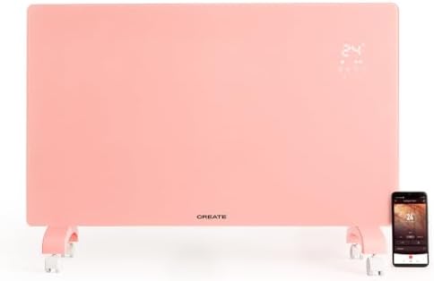 CREATE/WARM CRYSTAL 2500W / Convecteur électrique en verre avec W...