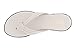ITALIAN Shoemakers Aleena Low Wedge Open Toe Slip On Thong Sandals for Women White 8