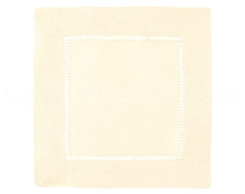 Servilletas de Tela Cocktail 6" Cream 12 Unidades miniatura 2