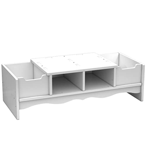 Beavorty Monitorständer mit Stauraum Stifthalter PVC-Computerständer für Kleine Drucker Pcs Laptops Notebooks Einsatz im Home Office Cover