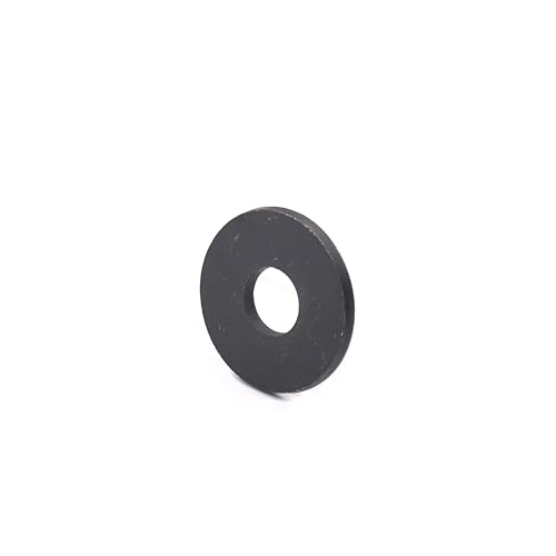 Rondelles plates M14 noires en acier au carbone pour grand joint d'aile x10