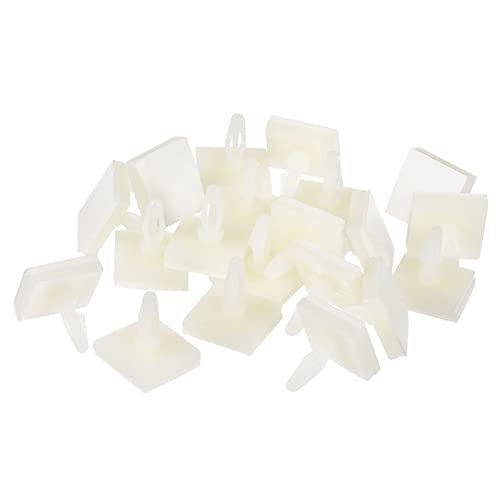 PATIKIL 4,8 mm Supporto Altezza Appiccicoso PCB Spaziatore, 20pz Adesivo Distanziatori Plastica Colonna per Circuito Scheda Risolto, Bianco