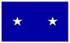 Air Force Major General Flag with Pole Hem (3 ft. x 5 ft.)