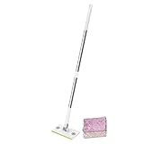 Outils robustes : conçus pour résister à une utilisation fréquente, deux morceaux de tissu durable restent intacts malgré des lavages répétés. Prend en charge un entretien des sols à la maison et au bureau, garantissant un nettoyage fiable. Conçu pour durer longtemps et ne se déforme pas facilement, c'est un outil fiable pour le nettoyage des sols.