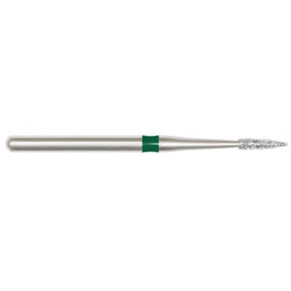 SS White 91395-5 Revelation FG 889-010C Flame Shaped Coarse Grit Diamond Burs 5/Pk
