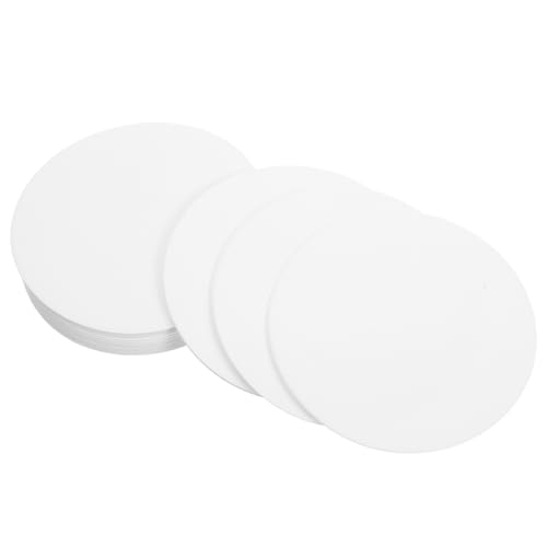 Veemoon 100pcs Paper Saucer Filter Paper Lab Quantitative Filter Cotton Fiber Easy to Use
