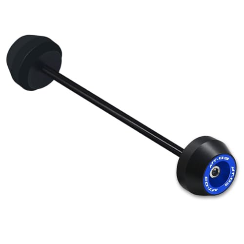 Motorrad Motorschutz Motorrad-Absturzsicherung passend für Yamaha MT-03 MT 03 15-24 Vorder- und Hinterradachse Gabel Crash Slider Hub Protector Motorchassis(Rear Blue)