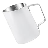 MAGICLULU Taza Vaporera De Leche Tazas De Espresso Vertedor De Jarra De Leche Humeante Taza Para Hacer Cafe Jarra Vaporera De Leche Jarra De Espuma Acero Inoxidable Café Copa Espumosa