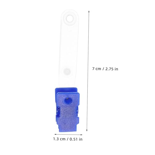 Lot de clips pour badge de 100 pièces avec attaches transparentes - 5