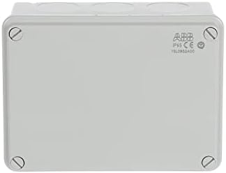 ABB IP65 Junction Box • Fully Dust Sealed Enclosure • Waterproof Electric Cable Connector Unit • Shockproof Adaptable Indoor/Outdoor Box • 153 x 110 x 66mm