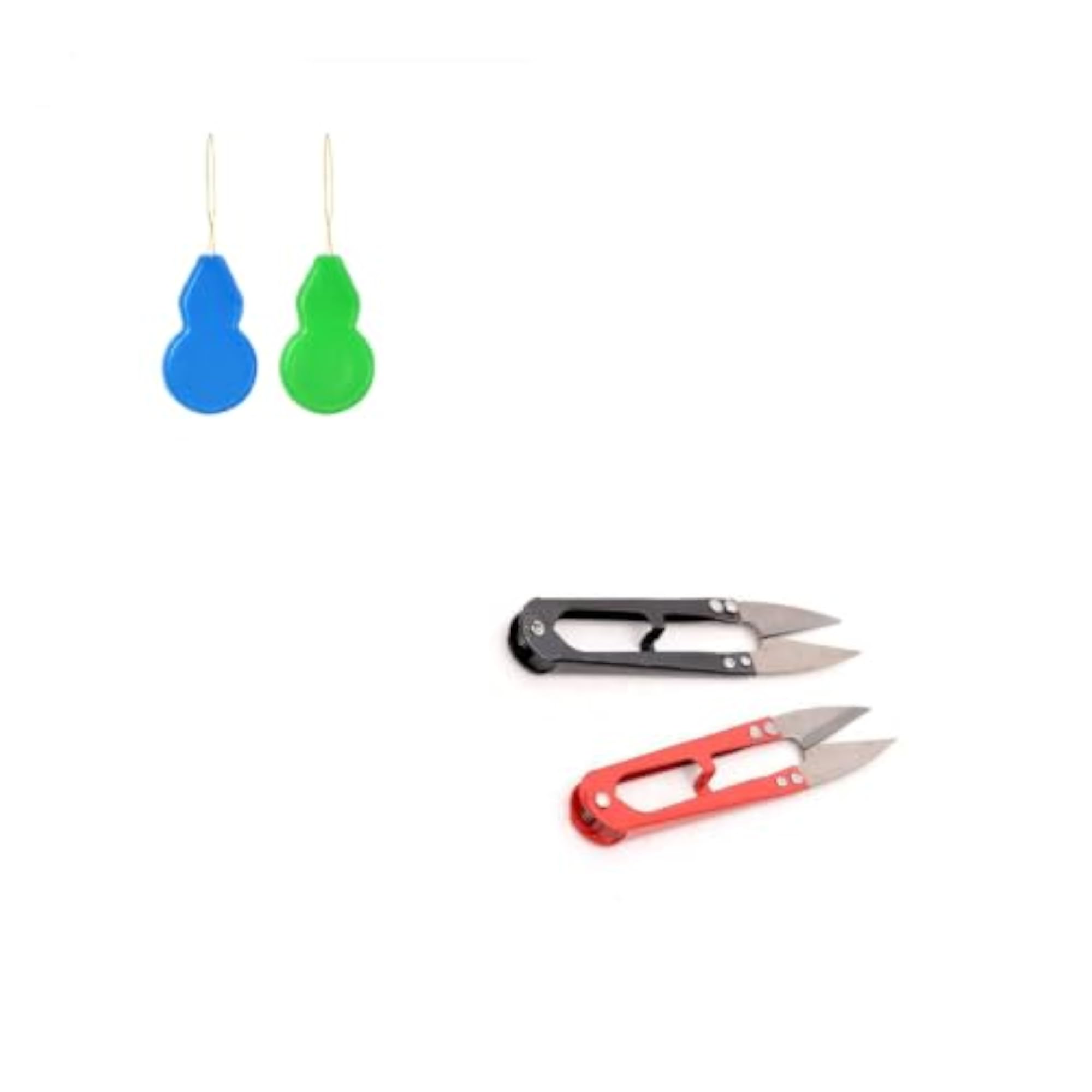 Needle Threader 2Pc and Thread Cutter Snip for Embroidery