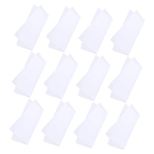 TOVINANNA Cotton Handkerchief Women's Tie-dye Square Towel 12 Pcs for Diy Embroidery