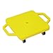 Aymzbd Scooter Board with Handles Physical Education Portable Motor Skills Sit Down Scooter with Casters for Park Gym Equipment, Yellow