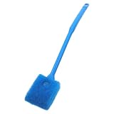 Aquarium Reinigungsbürste Doppelseitig für Fischglas, 40cm Griff Blau