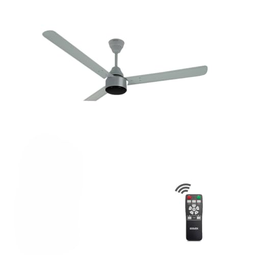 Image of EcoLink AiroMax BLDC 1200mm Ceiling Fan - Grey | Power-Saving BLDC Technology | High Airflow Performance | Low Noise | 2-Year Warranty | Pack of 1