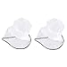OSALADI 2pcs Fishing Hat White with Cover