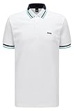 polo sport hombre 100 ml Ionic+ Active Stretch BOSS Paddy 1 Camisa de Polo, White100, M para Hombre