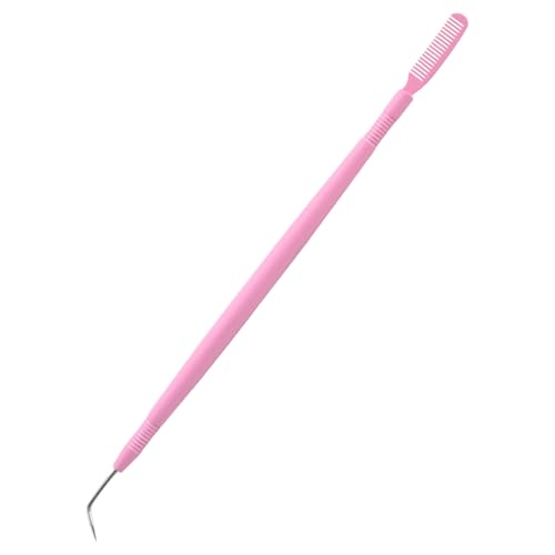 サロン用のスタイリッシュなまつ毛用ラッシュエンハンスメント用のステンレススチールラッシュリフトコーム付きダブルエンド眉エクステンションアクセサリ