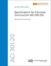Paperback ACI SPEC-301-20: Specifications for Concrete Construction (SI Units) Book