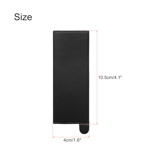 Mini planche à gâteau rectangulaire noire support mousseux ingraissable