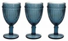Tognana Dorico Set of 3 Glasses in Glass Paste Blue cc 310