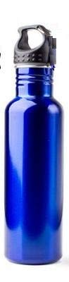 PEXPO Aristo Stainless Steel Bottle,750 ML -Set of 2 Pieces, Blue and Silver