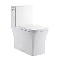 Swiss Madison Well Made Forever SM-1T107 Concorde One Piece Elongated Left Side Flush Handle Toilet 1.28 gpf, Glossy White