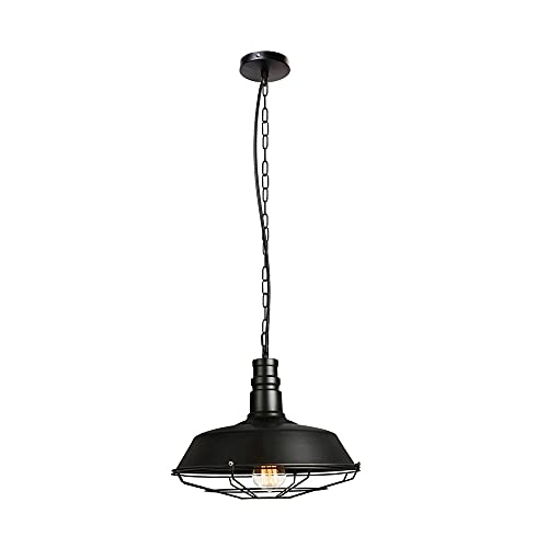 Suspension médiévale en fer lustre E27 réglable pour salon - 2