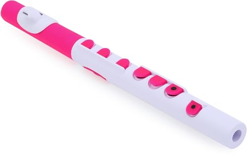 Nuvo Toot Plastic Flute for Beginners White/Blue (White/Pink)