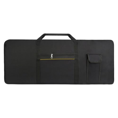 ReachMall Funda de teclado electrónico de 61 teclas, 420D Oxford tela profesional doble bolsa, impermeable portátil portátil órgano electrónico, cubierta acolchada portátil