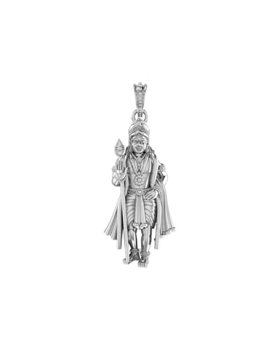 Pendentif Dieu Kartikeya Murugan argent sterling 925 anti-allergie