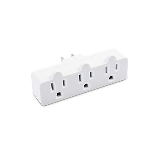Cable Matters 2-Pack Spaced 3 Outlet Grounded Outlet Extender Wall Tap #TOP2