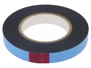 Ruban de fixation acrylique mousse 25mm x 10m double face transparent