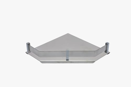 Image of ARQUIN Corner Shelf for Bathroom Wall 12x12 Inch 304 Stainless Steel Corner Shelf for Kitchen Bathroom Shelf and Rack Wall Mounted Storage Corner Stand Diamond Shape Storage Rack for Toiletries