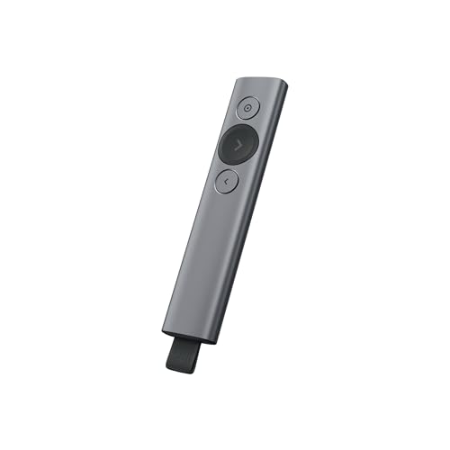 6 mejores punteros láser 26 Logitech Spotlight Presentador Inalámbrico, 2.4 GHz y Bluetooth...