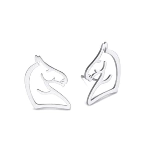 Juego de joyas caballo el regalo ideal de acero inoxidable 7