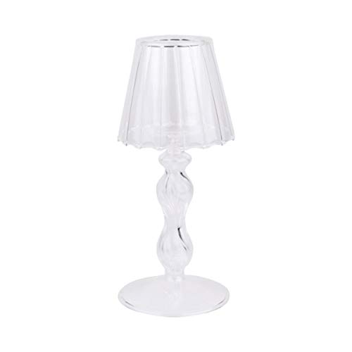 Besportble R10024T28BCH8E00NH Home Decor Glass Tea Light Candle Holder Desk Lamp Shaped Candle Holder Table Centerpiece Decor For Wedding Valentines Day New Year Dining Room Decor Wedding Decor cover