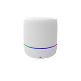 [Snughom]AI音声コントロール スピーカー、【七彩ライト自動変化】で音楽を視覚化、小型軽量 ポータブル 重低音 車内 屋外用 毎日の楽しみに