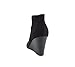 Soda Ability - Mid Ankle Bootie w/Split Shaft and Zipper Stacked Wedge Heel (8, Black Imsu)