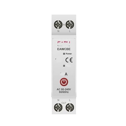 Disjoncteur intelligent 1P+N EAWCBE 40A avec relais temporisé pour tableau électrique