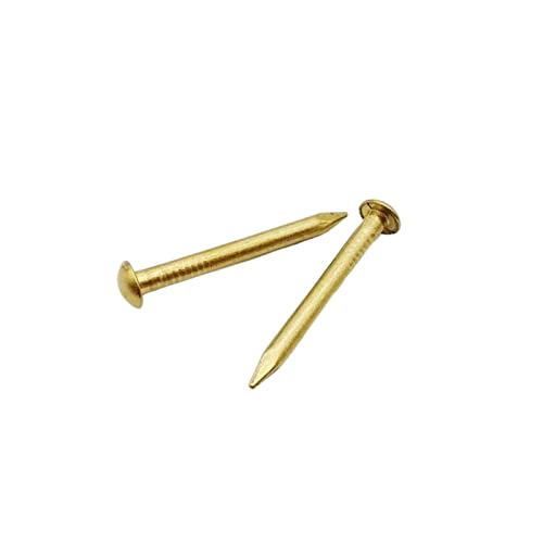 Clavos pequeños redondos de cabeza, diámetro 1.2mm-2.8mm, longitud 8mm-50mm, cobre, pack 20 piezas 2.8x20mm miniatura 5
