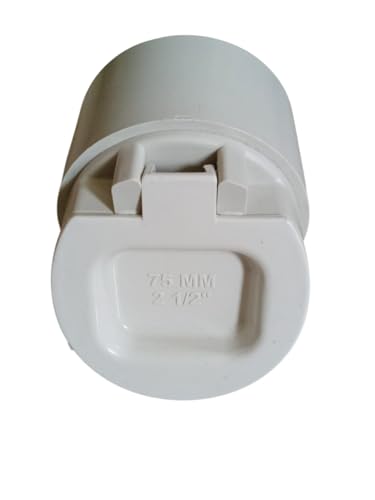 Image of PVC Pipe Fittings Pipe Screens Mosquito Tank Pvc Pipe Flap Gate Valve non Return Valve For Water New (75mm (2.5 inch))