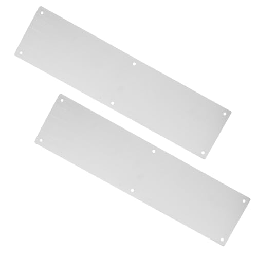 FUTUREORYY Protector de Marco de Puerta Inoxidable Placa Metálica de Refuerzo para Puertas Interiores y Exteriores de Fácil de Instalar para Protección contra Arañazos y