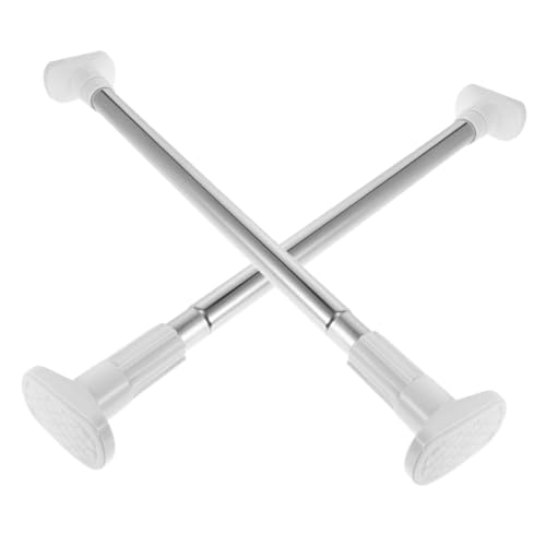 FUNOMOCYA 2Pcs Tension Rods Extendable Closet Bars No Drilling Required Heavy Duty Clothes Rail for Wardrobe for Hanging Clothes