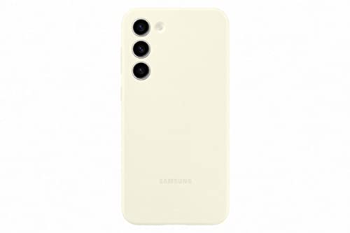 Samsung Silicone Smartphone Case EF-PS916 für Galaxy S23+, Handy-Hülle, Silikon, Kratzfest, Schlankes Design, Cream – Ansicht 1