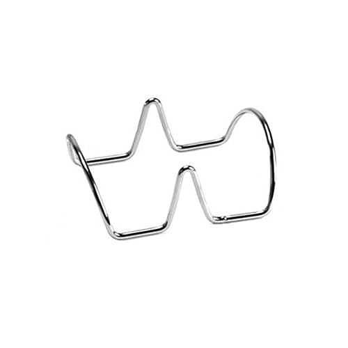 HOLIDYOYO Stand Holds Shells Wire Taco Holder Taco Stand Rack Tacos De Taco Display Stand Taco Stand up Holders Taco Tray Aplastador De Tortillas Steel Wire Taco Rack Comal for Tortillas