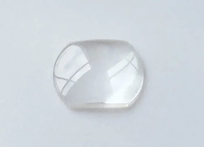 JUMELA Lente in Vetro for Orologio Quadrato con Lente d'Ingrandimento Finestra con Data Singola Cristallo Convesso Ingrandimento Trasparente 7.0/5.5 2 Pezzi (Size : 5.5x4.5mm)