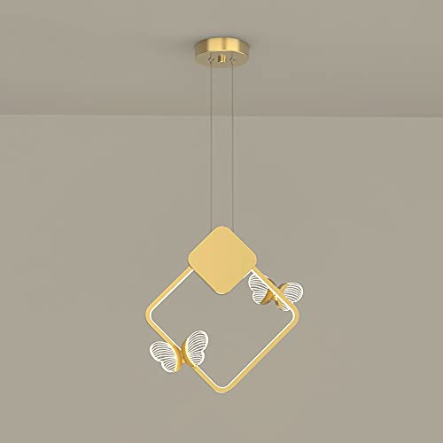 Suspension géométrique LED 3000K luminaire de chevet papillon blanc