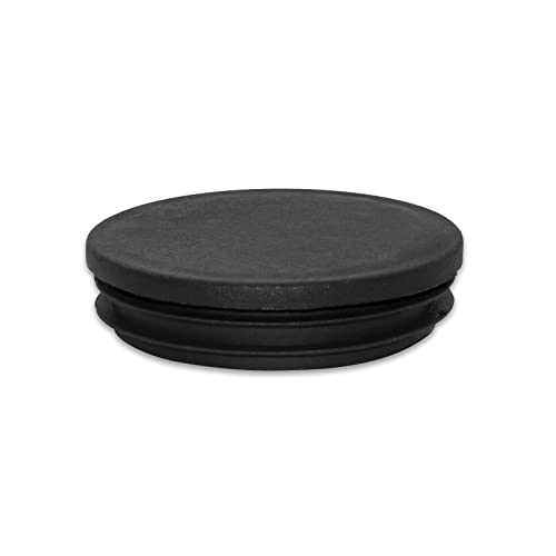 Image of Flyshop 8 Pack Black Plastic Hole Plug Round Tubing End Cap Chair Glide Inserts 63 mm, 2-1 /2 inch